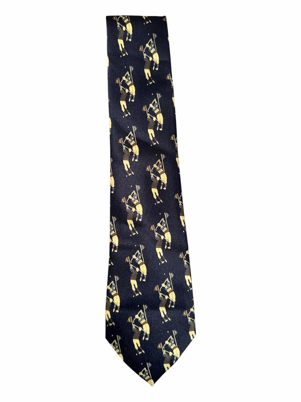 Picasso Silk Tie Golfers Print